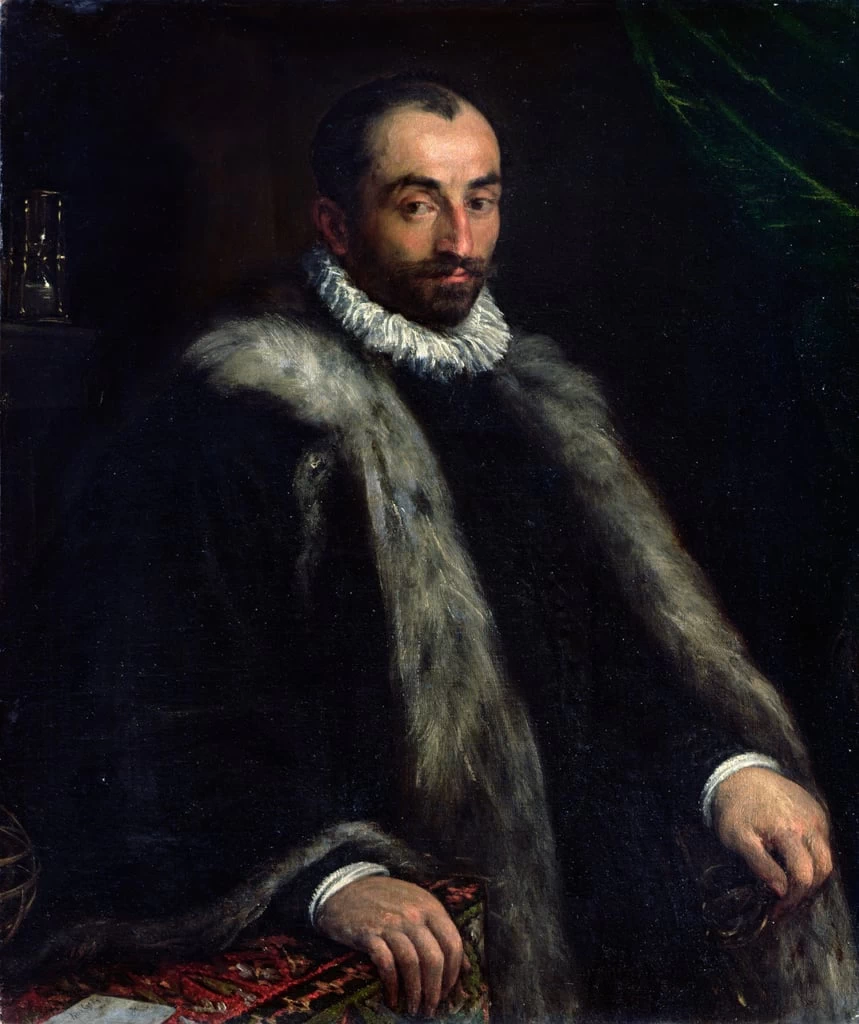 77-Ritratto di un uomo barbuto con clessidra e astrolabio - Kunsthistorisches Museum, Vienna
